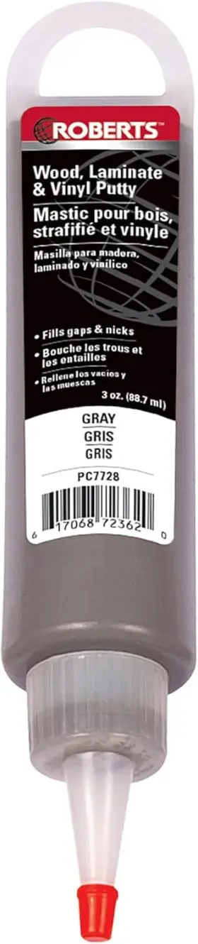 Pc7728 Roberts Repair Putty For Wood Laminate Vinyl - Gray Color 3 Oz. Grey
