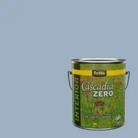 4102011-0624 Rodda Paint 4102011-0624/blue Cascadia Zero Interior Flat And Primer In 1-gallon Blue Pot