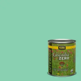 410201q-0715 Rodda Paint 410201q-0715/aquamarine Cascadia Zero Interior Flat And Primer In Quart Aquamarine Ocean