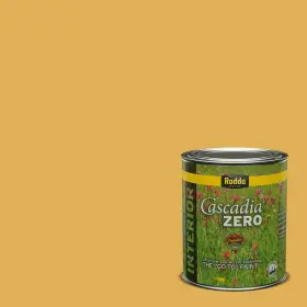 410204q-0934 Rodda Paint 410204q-0934/lemon Cascadia Zero Interior Flat And Primer In Quart Lemon Essence