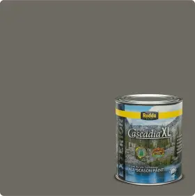 420101q-ca205 Rodda Paint 420101q-ca205/brushed Cascadia Xl Exterior Satin All Seasons And Primer In Quart Brushed Nickel