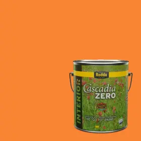 4202041-0970 Rodda Paint 4202041-0970/orange Cascadia Zero Interior Satin And Primer In One 1gallon Orange You Happy