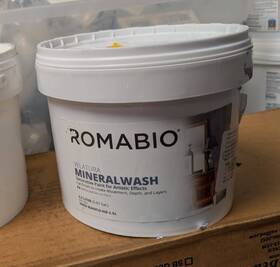 Romabio Vmw-bianco-nb-2.5l Velatura Mineralwash Mineral-based Flat Paint For Artistic Effects 2.5l