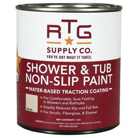 Rtg Supply Co. 512594 Shower And Tub Non-slip Paint Quart Cream 32 Fl Oz Pack Of 1
