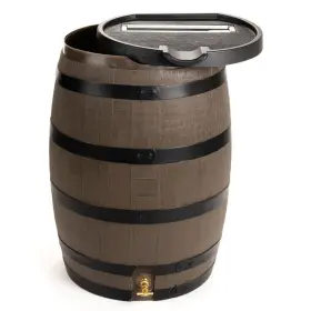 551400600a5681 Rts Home Accents 55 Gal. Premium Flat Back Rain Barrel With Removable Lid
