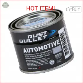 Rbass82 Rust Bullet Automotive - Metallic Gray 4 Oz Inhibitor And Protective Coat