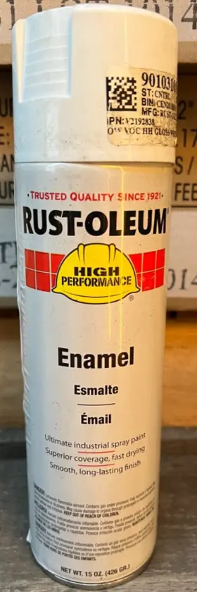 Rust-oleum 020066001346 High Performance Preventative Spray For Metal Steel 15 Oz.white
