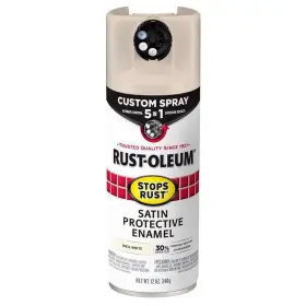 Rust-oleum 020066011697 Stops Indoor And Outdoor Satin White Oil Modified Alkyd Spray