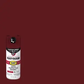 Rust-oleum 020066011741 Stops Indoor And Outdoor Satin Red Oil Modified Alkyd Spray