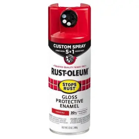 Rust-oleum 020066011932 Stops Custom Spray 5-in-1 Gloss Sunrise Red Paint Case Of