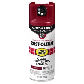 Rust-oleum 020066011956 Stops Indoor And Outdoor Gloss Burgundy Oil Modified Alkyd Spray