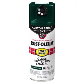 Rust-oleum 020066011963 Stops Custom Spray 5-in-1 Gloss Dark Hunter Green Paint