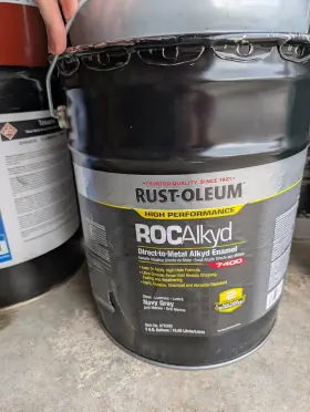 975300 Rust-oleum 020066097530 Roc Direct To Metal Alkyd Enamel 7400 Gloss Navy Gray 5 Gal