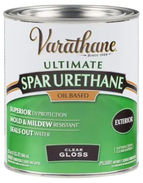 Rust-oleum 020066167332 Varathane 1-quart Classic Clear Oil Based Outdoor Spar 275 Voc Urethane