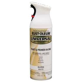 245199 Rust-oleum 020066172473 Universal All Surface Spray Paint 12 Oz Gloss Pure White