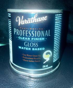 Rust-oleum 020066181758 New Rust-oleum Varathane Polyurethane Clear Finish Gloss Water Based 8oz 236 Ml