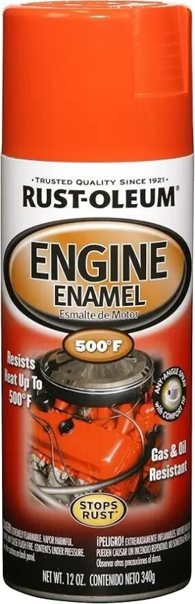 248941 Rust-oleum 020066186579 Chevy Orange 12 Oz Automotive Engine Enamel Spray Paint