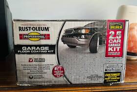 Rust-oleum 020066192815 Rust-oleum Epoxy Garage Floor Coating Kit Gray Gloss 2.5 Car 500sqft