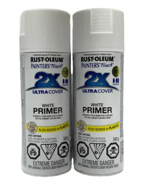 Rust-oleum 020066196172 2 Rustoleum Ultra Cover White Primer 12oz