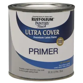 1980730 Rust-oleum 020066198077 Brush On Paint Painters Touch Latex Half Pint Flat Gray P