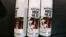 Rust-oleum 020066198954 3x Specialty Flat White High Heat Spray Paint 12 Oz Ceramic Coating