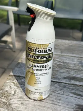 Rust-oleum 020066222963 Hammered Primer And Paint In One White New All Surfaces