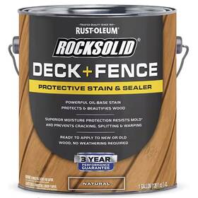 Rust-oleum 020066243623 Rust-oleum Rocksolid Natural Deck And Fence Exterior Gal