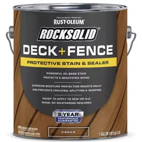 Rust-oleum 020066243944 Rocksolid Cedar Deck And Fence Exterior Gal