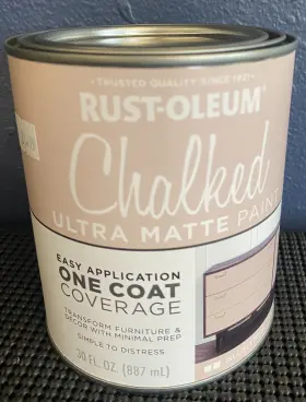 Rust-oleum 020066277536 Chalked Ultra Matte Paint - Blush Pink 1 Quart
