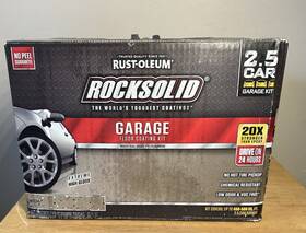 Rust-oleum 020066294373 Rust-oleum Rocksolid Mocha Polycuramine 2.5 Car Garage Floor Coating Kit