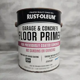 306196 Rust-oleum 020066333041 #306196 Garage And Concrete Floor Primer Semi Transparent Grey 2 Quart