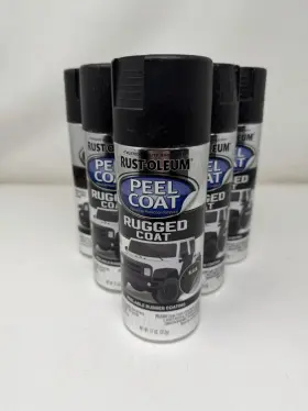 Sp21 Rust-oleum 020066338626 6x 311281-6pk Automotive Peel Rugged Coat Spray 11 Oz Black