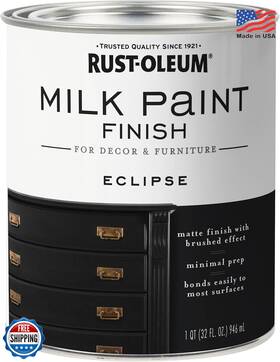 Rust-oleum 020066381387 Rust-oleum Eclipse Milk Paint Quart Matte Low Odor Water-based Furniture