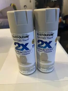 334092 Rust-oleum 020066386955 Smoky Beige Satin Lot Of 2 12 Oz Each