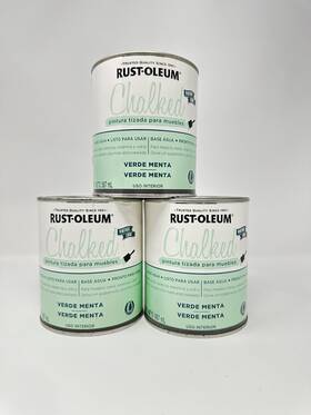 Rust-oleum 020066424084 Rust-oleum Chalked Ultra Matte Furniture Paint Mint Green Interior 30oz 3 Pack