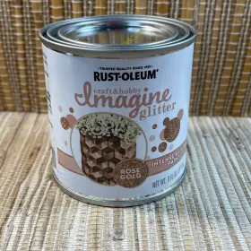 349200 Rust-oleum 020066445904 Rose Gold Intense Glitter Paint 8 Oz