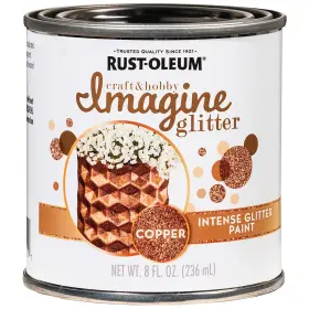 349201 Rust-oleum 020066445911 Craft And Hobby Imagine Glitter Copper 8oz