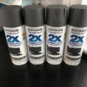Rust-oleum 020066447816 Painters Touch 2x Ultra Cover Spray Paint 12 Oz Charcoal Grey 4 Pcs