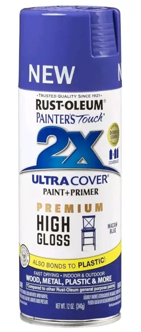 Rust-oleum 020066459703 Rustoleum Spray Paint Macaw Blue Painters Touch 2x Ultra Cover 2 Cans 12 Oz New