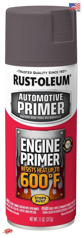 Rust-oleum 020066482473 Rust-oleum Engine Enamel Spray Paint 11 Oz Flat Gray Primer Metal