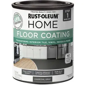 365928 Rust-oleum 020066487706 Floor Coating Base Coat Charcoal Gray Quart