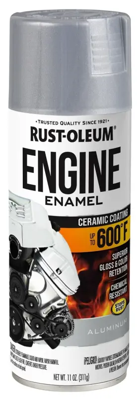 366428 Rust-oleum 020066487959 Engine Enamel Spray Paint 11 Oz Aluminum