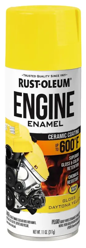 366434 Rust-oleum 020066488017 Engine Enamel Spray Paint 11 Oz Gloss Yellow