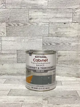 Rust-oleum 020066495992 Transformations Basics Cabinet And Trim Paint Dark Gray 32 Fl Oz