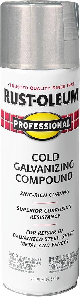 Rust-oleum 020066758585 Professional Galvanizing Compound Spray 20 Oz Cold Gray 7585838v