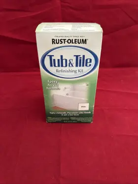 2-part Rust-oleum 020066786090 Tub And Tile Refinishing Kit White 32 Fl Oz
