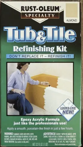 Rust-oleum 020066786199 Specialty Tub And Tile Refinishing Kit Almond