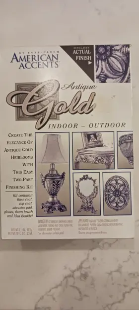 Rust-oleum 020066798192 American Accents - Antique Gold Indoor/outdoor Paint Kit New In Box