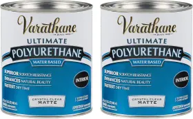 10020066225565 Rust-oleum Water-based Ultimate Polyurethane Quart Matte Finish 2 Pack