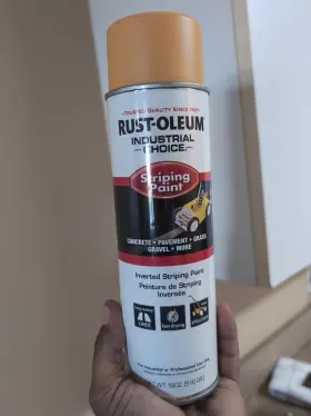 1648838v Rust-oleum Industrial Choice Striping Paint 18 Oz Yellow Solvent